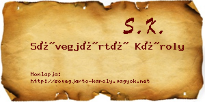 Sövegjártó Károly névjegykártya
